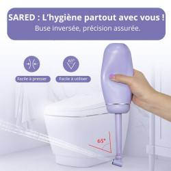 Bidet Portable SARED 380ml - Hygiène Intime Assurée